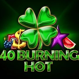 Slots logo of 40 Burning Hot from Amusnet Interactive at Gamblerina Casino