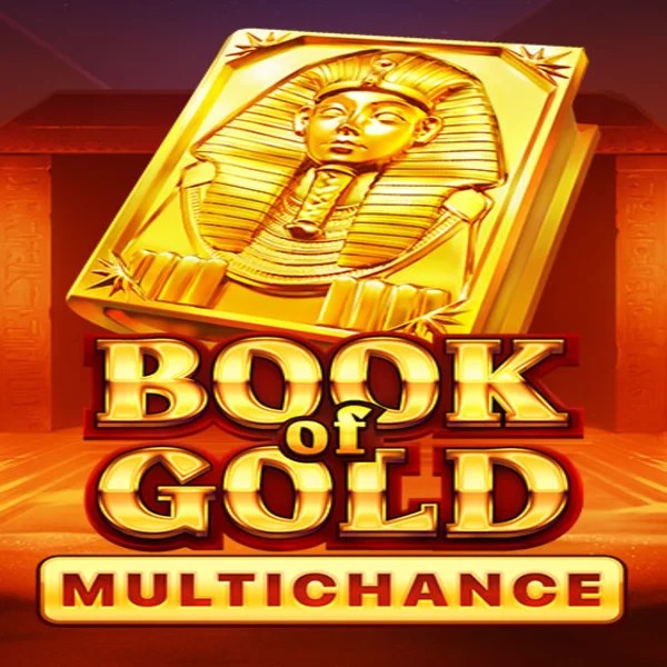 Book of Gold Multichance slot visual from Playson available on gamblerinacasino.ca