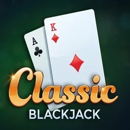 Classic Blackjack online game logo by Red Tiger Gaming on gamblerinacasino.ca