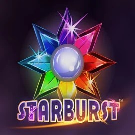 Starburst casino game by NetEnt – featured logo at Gamblerina Casino